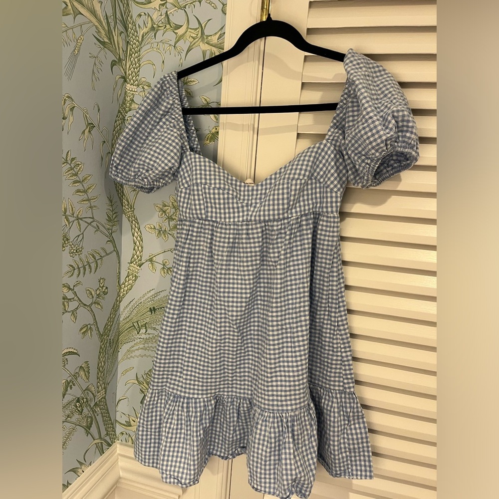 Blue Gingham Dress by the Impeccable Pig